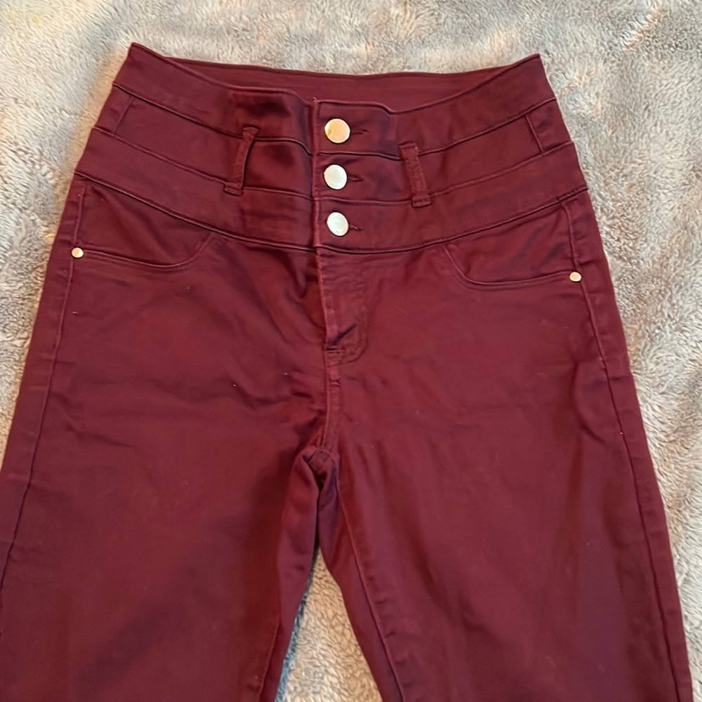 High waisted skinny pants